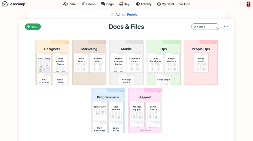 Docs & File in Basecamp