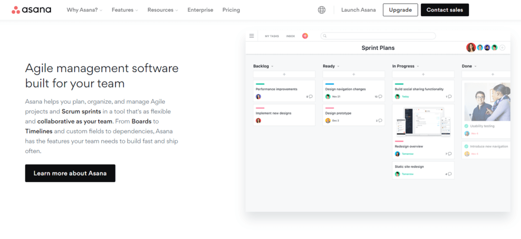 Asana - agile management software