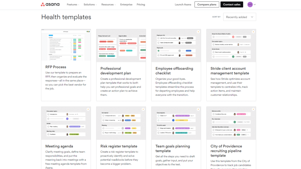 Asana for healthcare HIPAA compliance