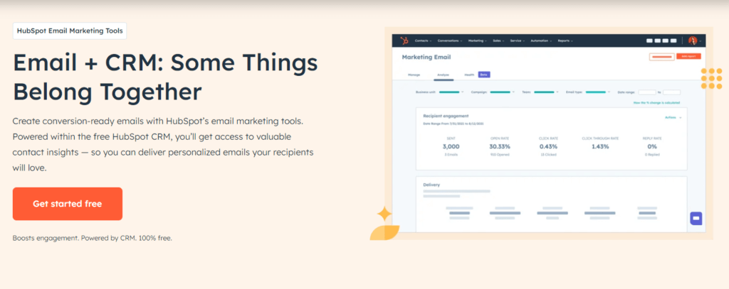 Hubspot marketing and CRM