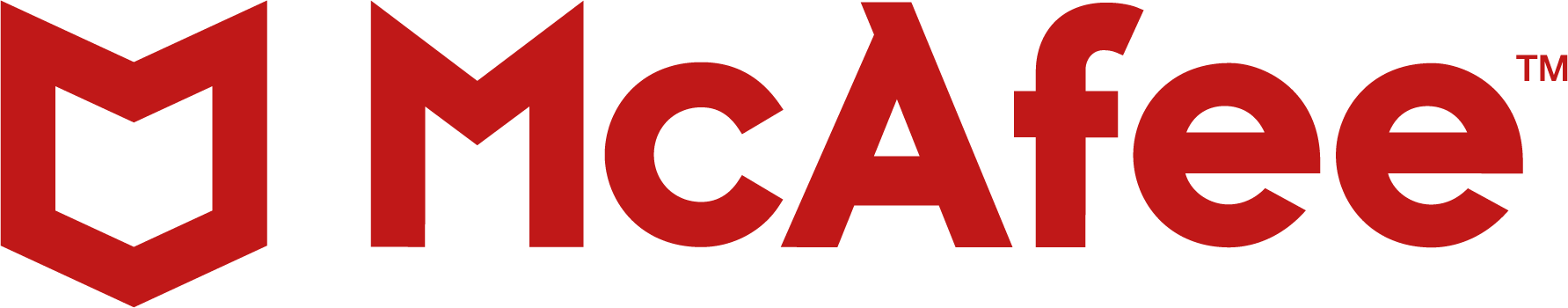 McAfee logo red