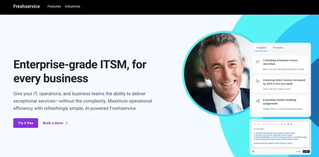 Freshservice enterprise-grade ITSM overview