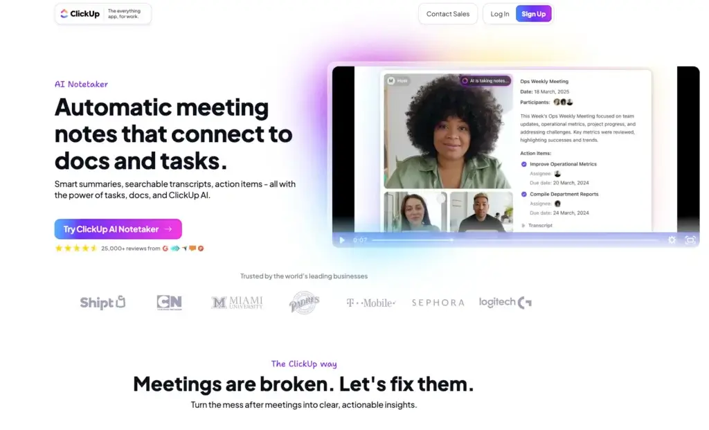 Clickup - Note taker