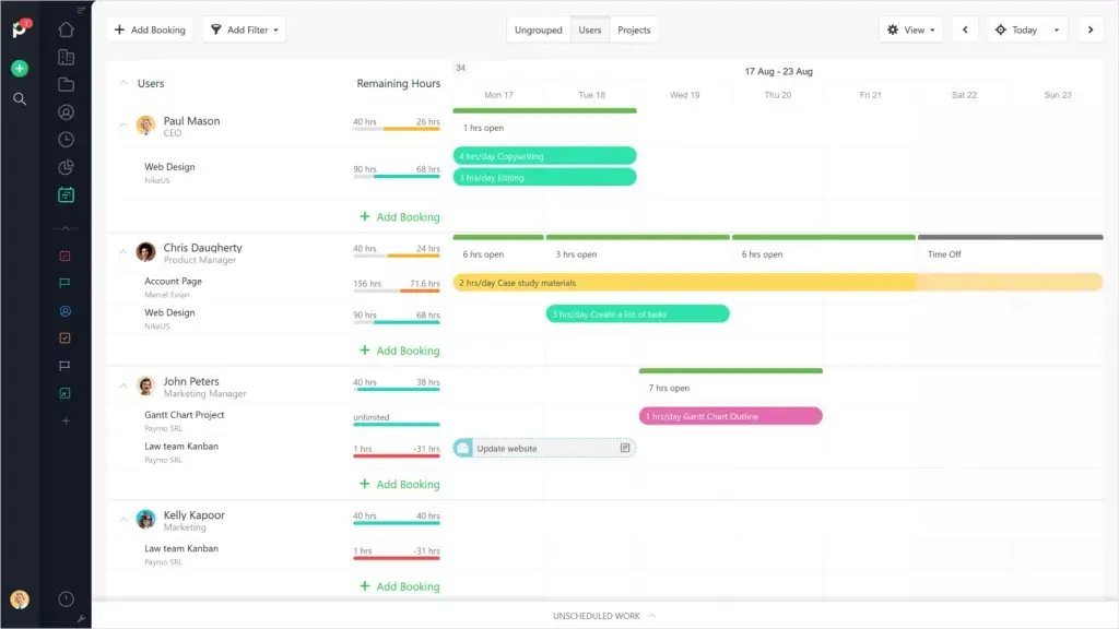 aymo homepage and mobile interface showcasing time tracking, tasks, and dashboard charts for small business project management.