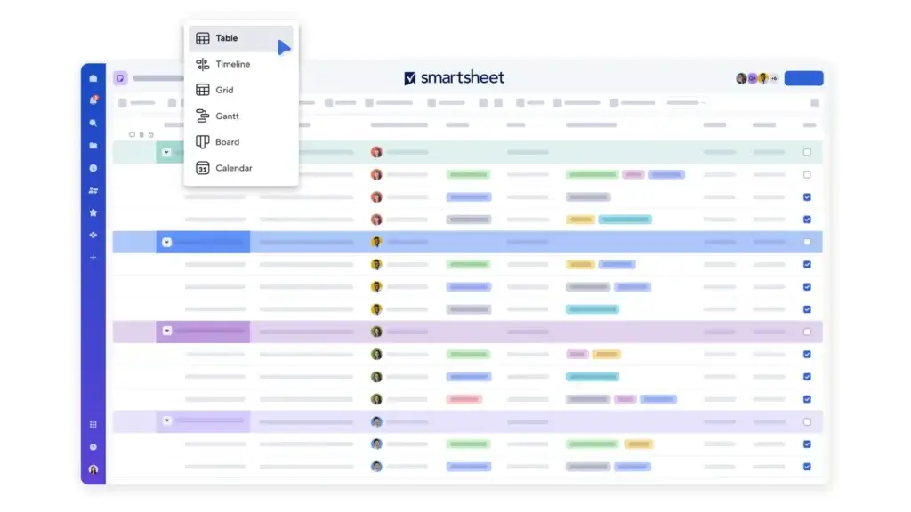 Smartsheet Table