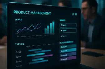 Product management software dashboard
