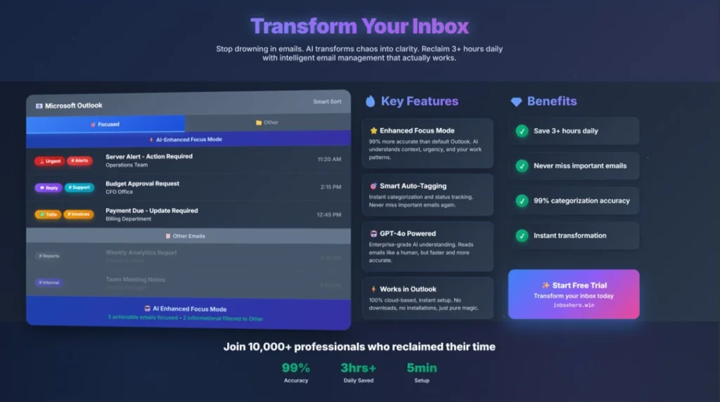 Inbox hero screenshot