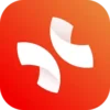 Xmind logo icon on orange gradient background