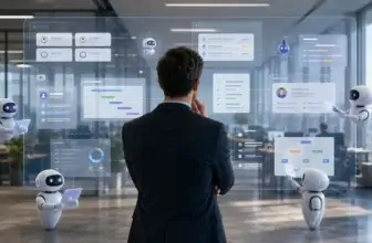 Manager using autonomous AI to coordinate CRM, projects, tasks, and team operations
