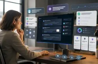 what is aeo - Marketer reviewing AI-generated answers for AEO strategy