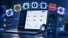 Password manager dashboard with secure vault, autofill login, lock shield, and icons of leading password manager brands