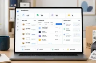 Ecommerce shipping software dashboard for orders, labels, carrier rates, and tracking
