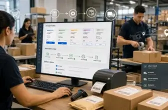 Multi-carrier ecommerce fulfillment software comparing shipping rates and automating delivery workflows