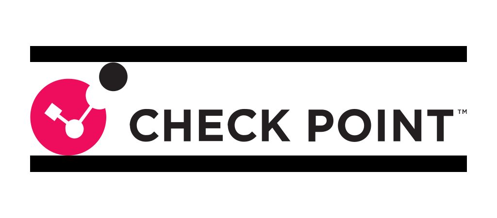 Check Point logo with pink circular symbol and black wordmark