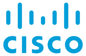 Cisco logo in blue on a transparent background